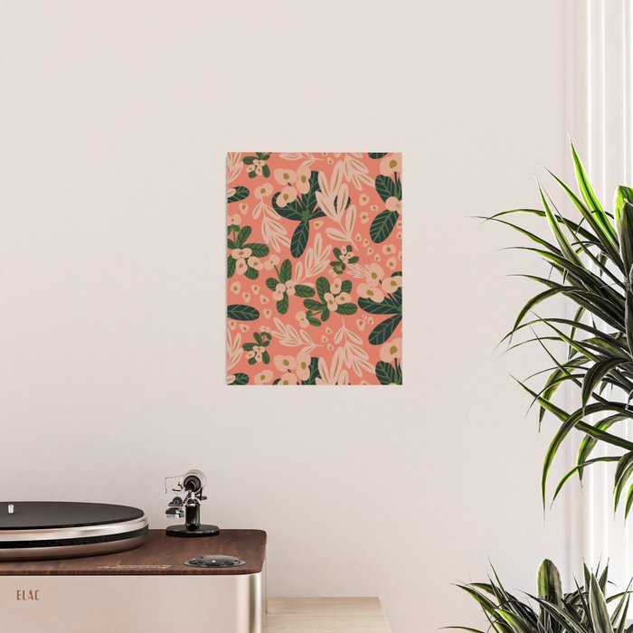 Poppy Pine (pink) Poster Gallery Image 2