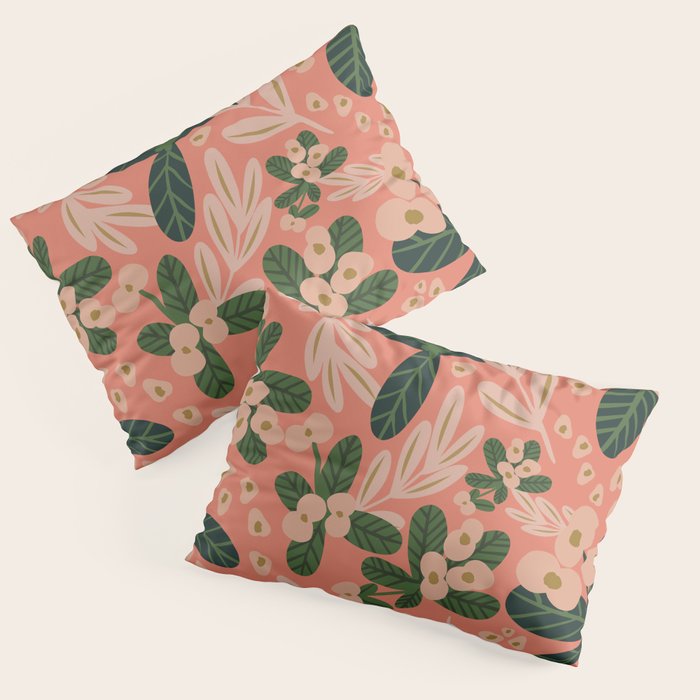 Poppy Pine (pink) Pillow Sham Gallery Image 1