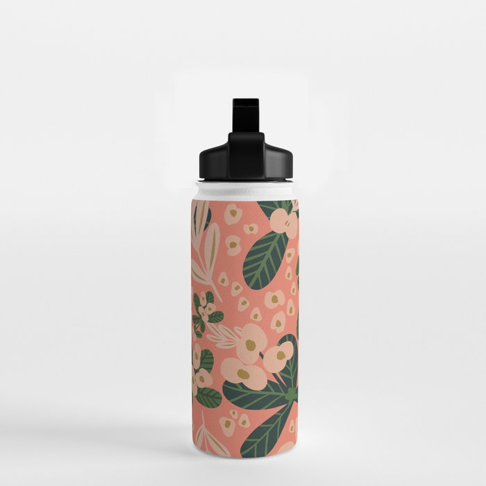 Poppy Pine (pink) Water Bottle Gallery Image 2
