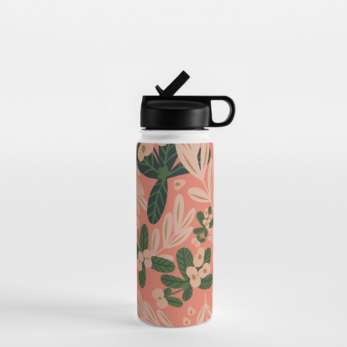 Poppy Pine (pink) Water Bottle Gallery Image 1