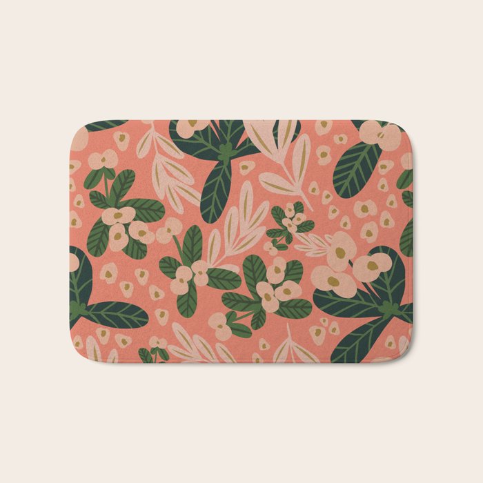 Poppy Pine (pink) Bath Mat Gallery Image 1