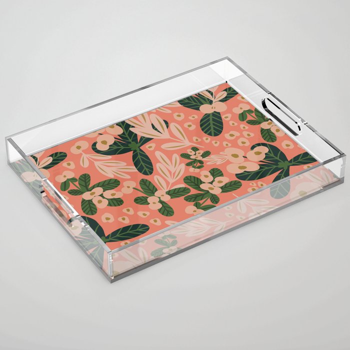 Poppy Pine (pink) Acrylic Tray Gallery Image 1