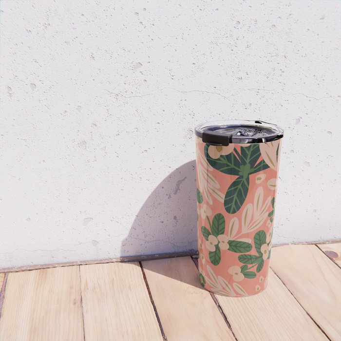 Poppy Pine (pink) Travel Mug Gallery Image 4