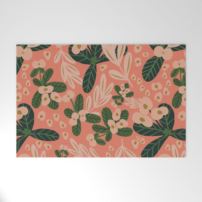 Poppy Pine (pink) Welcome Mat Gallery Image 1