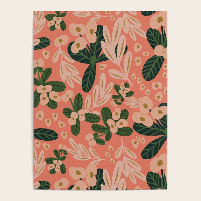 Poppy Pine (pink) Poster Gallery Image 4