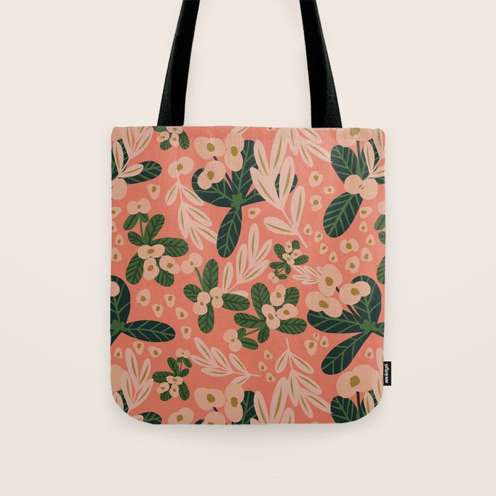 Poppy Pine (pink) Tote Bag Gallery Image 1