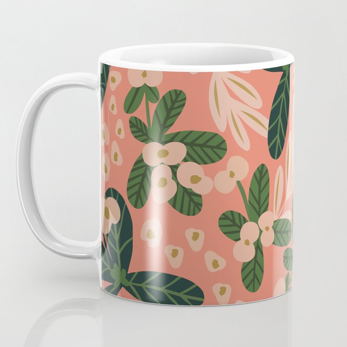 Poppy Pine (pink) Coffee Mug Gallery Image 3