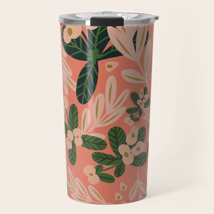 Poppy Pine (pink) Travel Mug Gallery Image 1