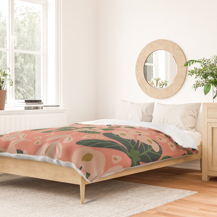 Poppy Pine (pink) Duvet Cover Gallery Image 2