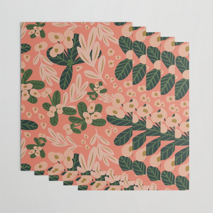 Poppy Pine (pink) Wrapping Paper Gallery Image 3