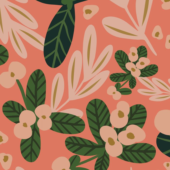 Poppy Pine (pink) Coffee Mug Gallery Image 2