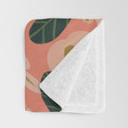 Poppy Pine (pink) Throw Blanket Gallery Image 3