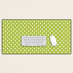 Vintage Stars XVIII Chartreuse Green Desk Mat Gallery Image 1