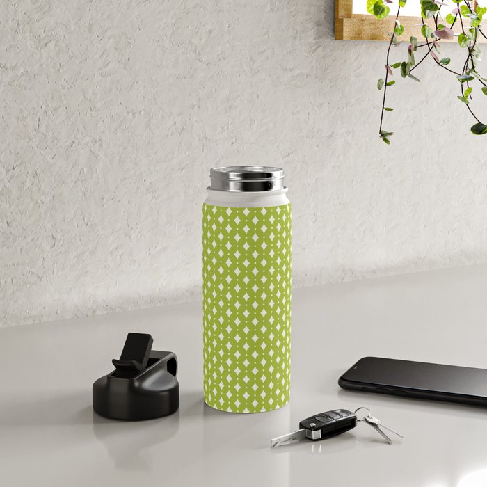 Vintage Stars XVIII Chartreuse Green Water Bottle Gallery Image 4