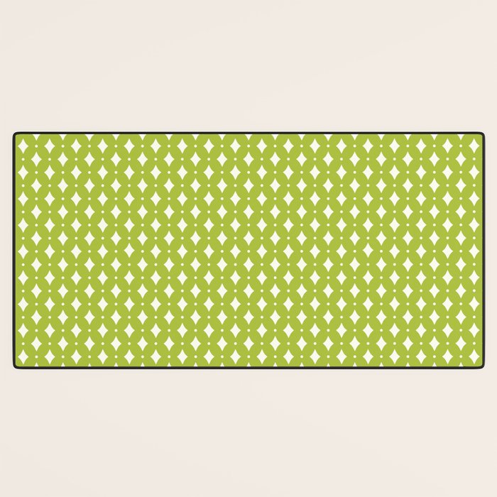 Vintage Stars XVIII Chartreuse Green Desk Mat Gallery Image 3