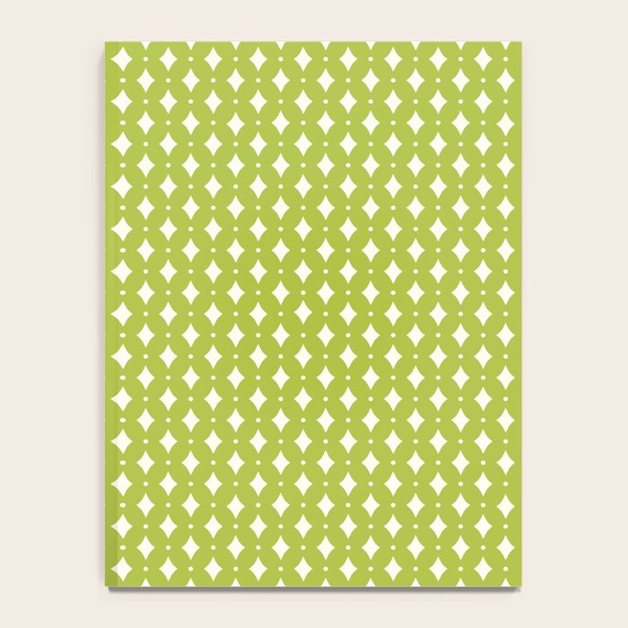 Vintage Stars XVIII Chartreuse Green Notebook Gallery Image 4