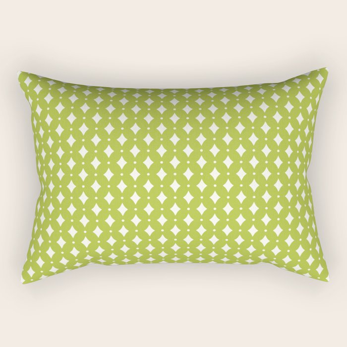 Vintage Stars XVIII Chartreuse Green Rectangular Pillow Gallery Image 2