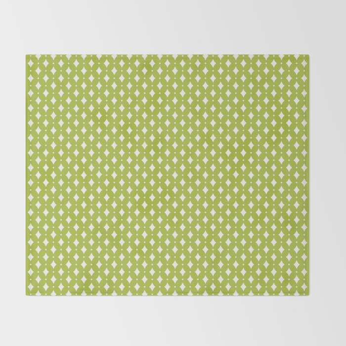 Vintage Stars XVIII Chartreuse Green Throw Blanket Gallery Image 2
