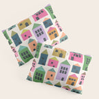 Happy Houses - Multi-colored Pillow Sham Gallery Image 3