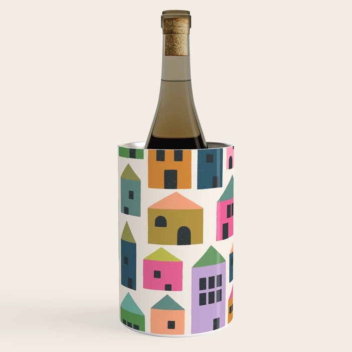 Happy Houses - Multi-colored Wine Chiller Gallery Image 1
