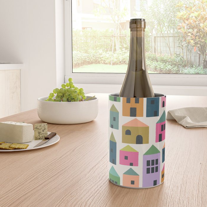 Happy Houses - Multi-colored Wine Chiller Gallery Image 4