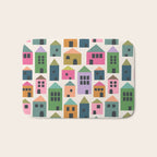 Happy Houses - Multi-colored Bath Mat Gallery Image 1