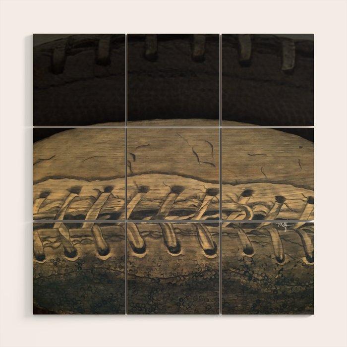 Vintage Football Wood Wall Art