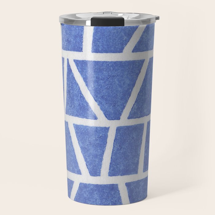 Linocut Vase #5 Travel Mug Gallery Image 1