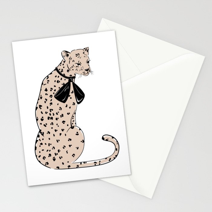 Leopard Chic Stationery Card Gallery Image 2