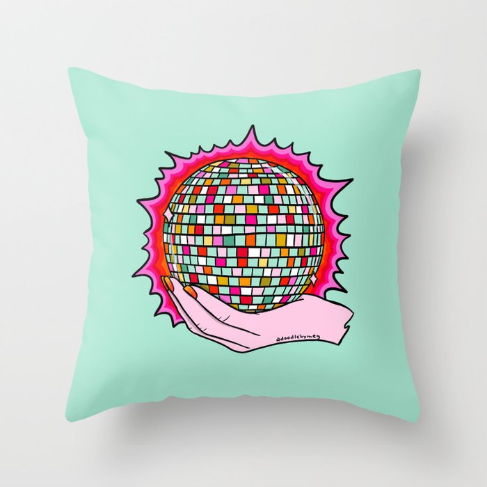 The Holy Disco Ball Throw Pillow Gallery Image 6