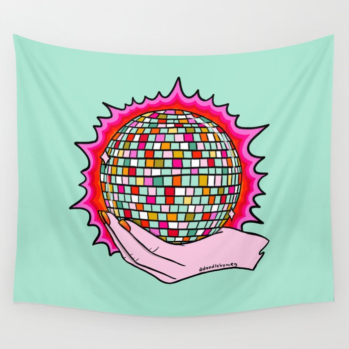 The Holy Disco Ball Wall Tapestry Gallery Image 4