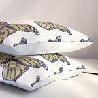 Gold Butterfly Pillow Sham Gallery Image 3