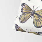 Gold Butterfly Pillow Sham Gallery Image 4