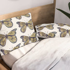 Gold Butterfly Pillow Sham Gallery Image 2