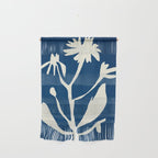abstract botanical- blue flower Wall Hanging Gallery Image 1