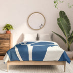 abstract botanical- blue flower Comforter Gallery Image 3