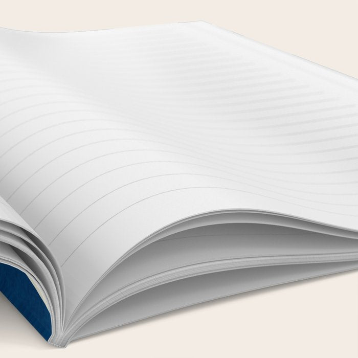 abstract botanical- blue flower Notebook Gallery Image 2