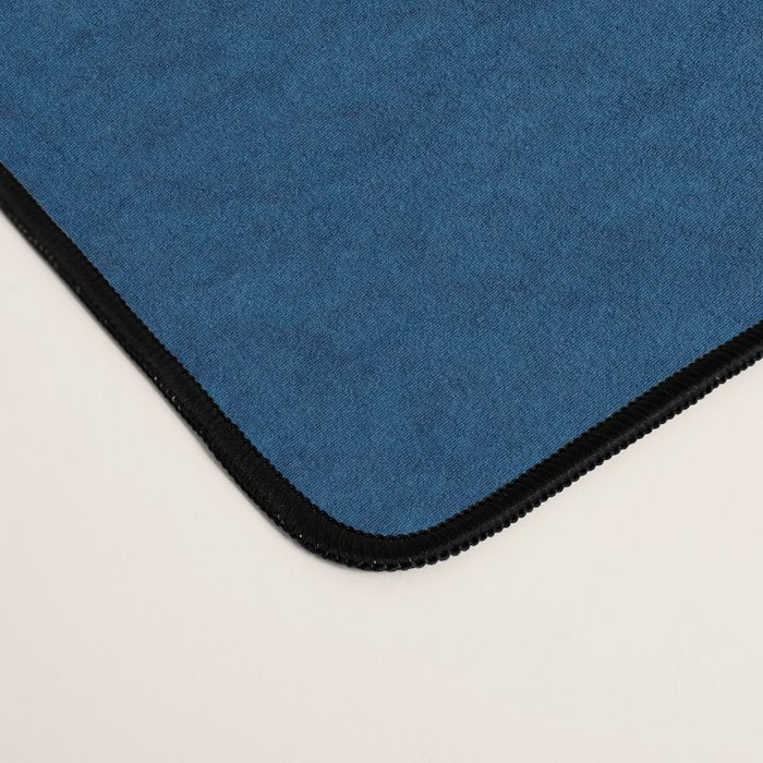 abstract botanical- blue flower Desk Mat Gallery Image 4