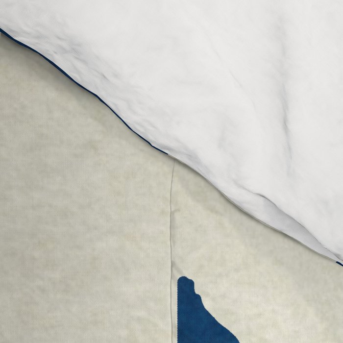 abstract botanical- blue flower Comforter Gallery Image 4