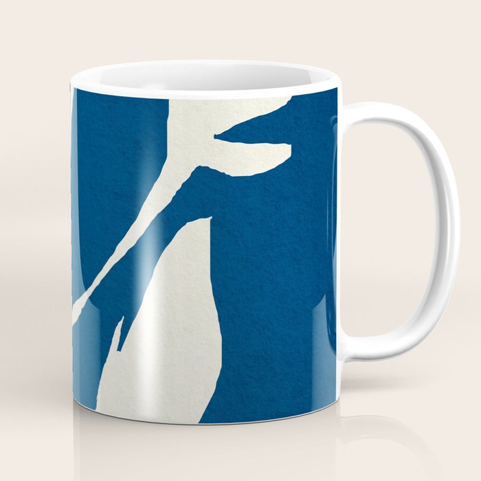 abstract botanical- blue flower Coffee Mug Gallery Image 1