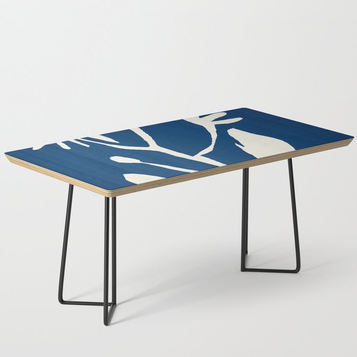abstract botanical- blue flower Coffee Table Gallery Image 1