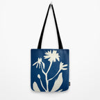 abstract botanical- blue flower Tote Bag Gallery Image 2