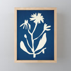 abstract botanical- blue flower Mini Art Print Gallery Image 1