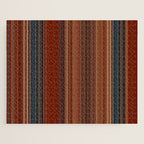 Bold Rust Colorful Stripes Jigsaw Puzzle Gallery Image 1