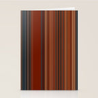 Bold Rust Colorful Stripes Stationery Card Gallery Image 2