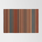 Bold Rust Colorful Stripes Rug Gallery Image 2