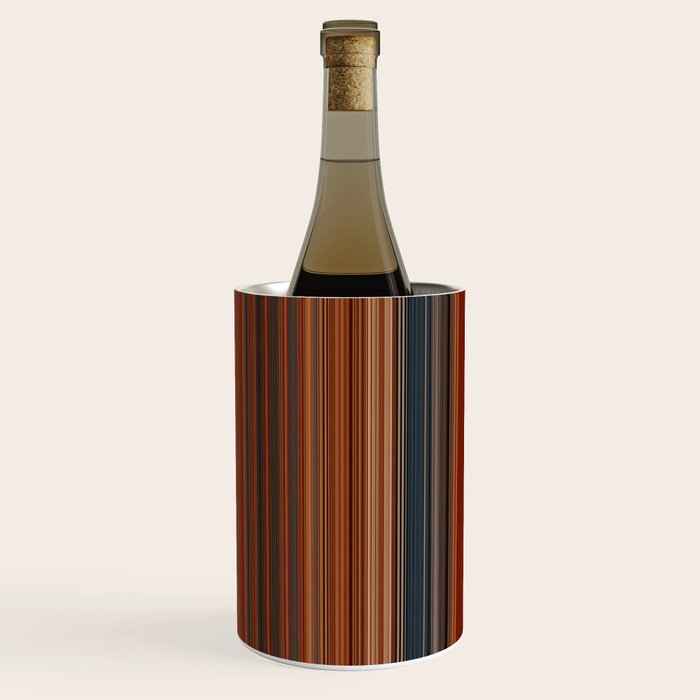 Bold Rust Colorful Stripes Wine Chiller Gallery Image 3