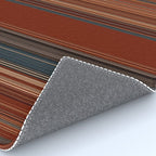 Bold Rust Colorful Stripes Rug Gallery Image 4