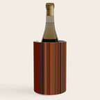 Bold Rust Colorful Stripes Wine Chiller Gallery Image 1