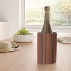 Bold Rust Colorful Stripes Wine Chiller Gallery Image 4